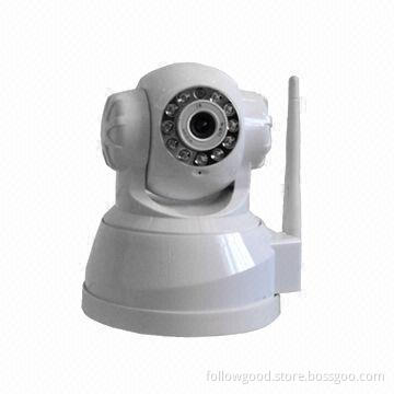 P2P IP Camera with 0.3MP, 10m IR Night Vision, Supports 2-way Audio Monitoring, Ethernet